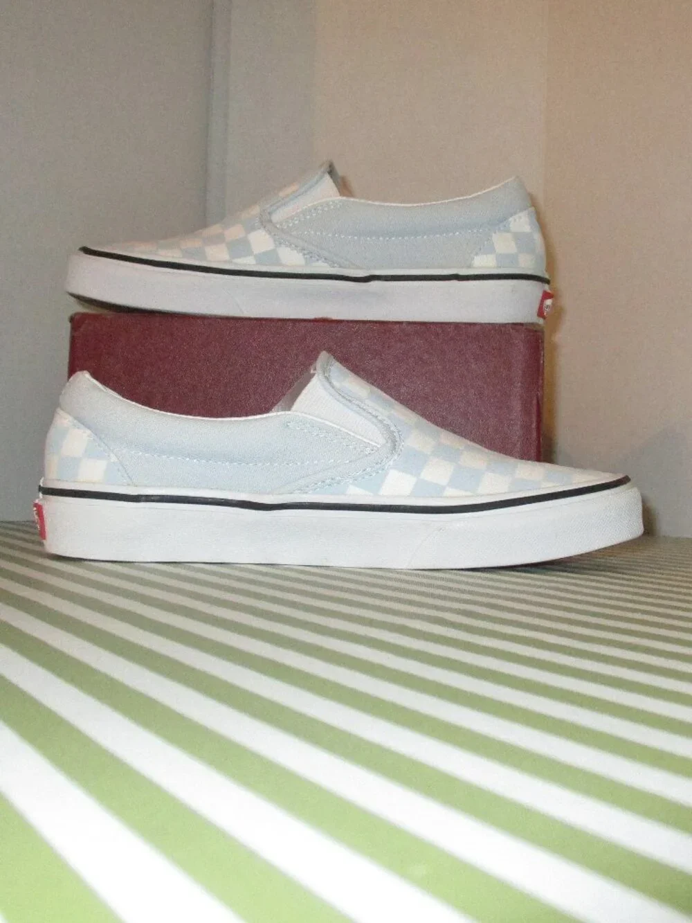 Vans Blue Checkerboard Sneakers